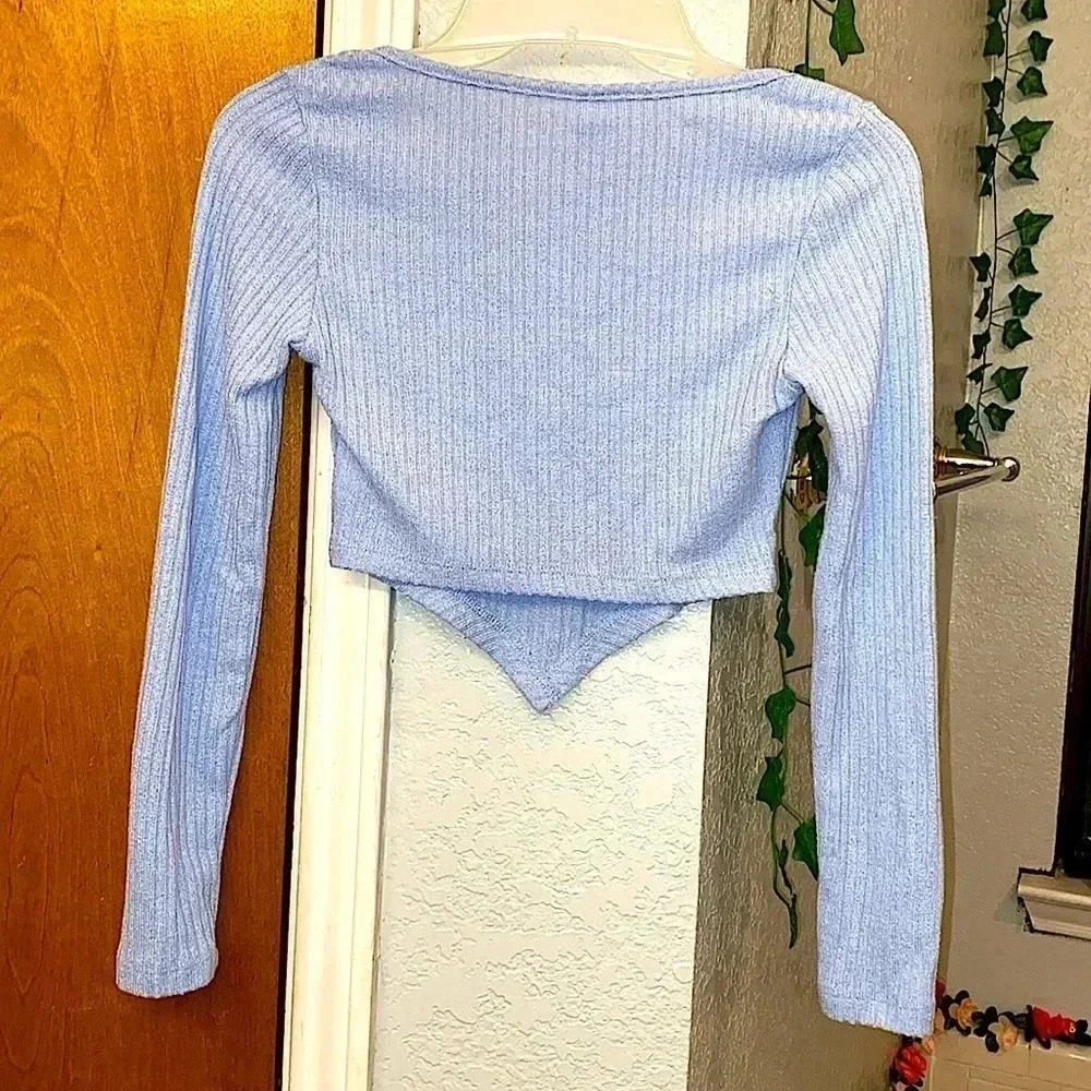 Asymmetrical, Ribbed, Teen Top - Picture 5 of 5